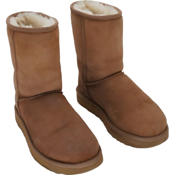 UGG Shoes - UGG Classic Short II Chestnut Mid-Calf Boots Warm Slip-On Comfort Women's US 5M